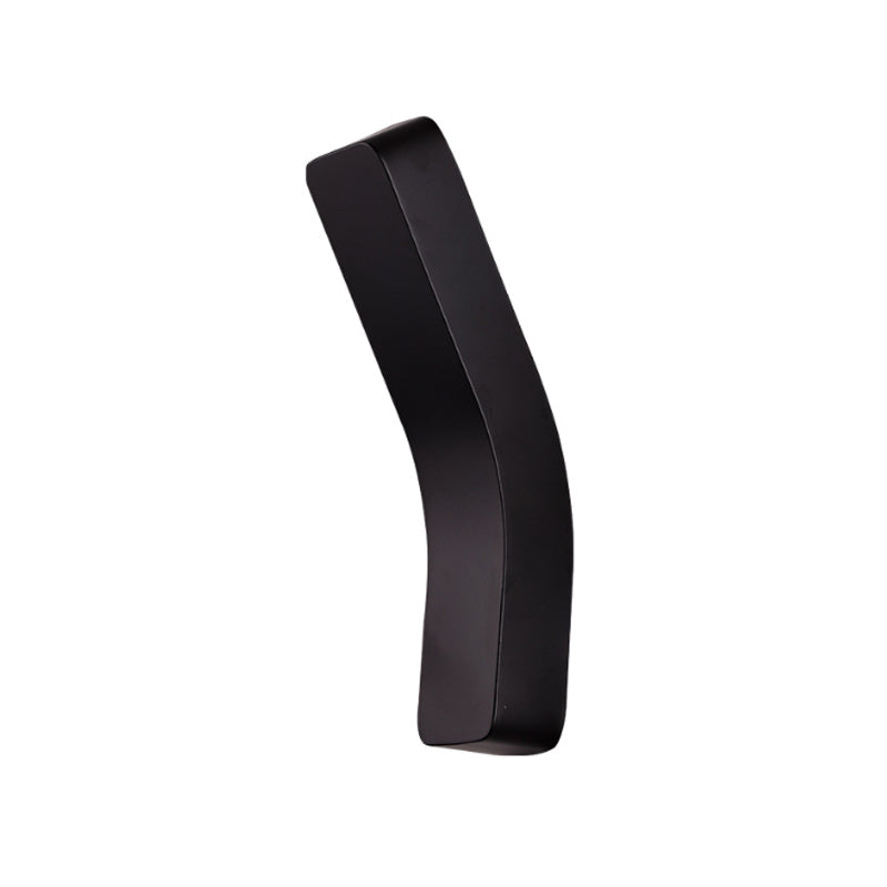 Metallic Bend Wall Mounted Light Simplistic Integrated LED Black/White Wall Lamp in Warm/White Lighting for Corridor Clearhalo 'Cast Iron' 'Glass' 'Industrial' 'Modern wall lights' 'Modern' 'Tiffany' 'Traditional wall lights' 'Wall Lamps & Sconces' 'Wall Lights' Lighting' 145386