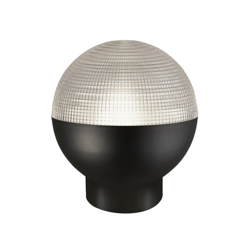 Simple Global Prismatic Glass Night Lamp 1 Head Table Lighting in Black/Gold for Living Room Clearhalo 'Lamps' 'Table Lamps' Lighting' 1456016