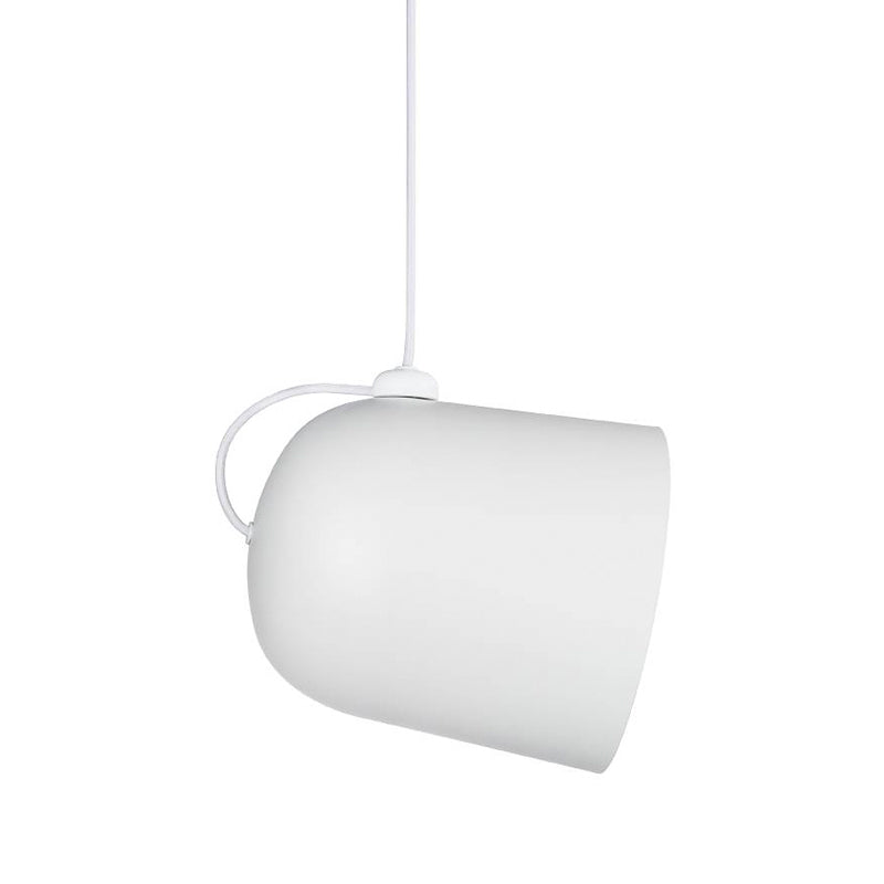 Black/White/Grey Moveable Dome Pendant Nordic 1 Bulb Metal Ceiling Suspension Lamp for Dining Room Clearhalo 'Ceiling Lights' 'Modern Pendants' 'Modern' 'Pendant Lights' 'Pendants' Lighting' 1456637