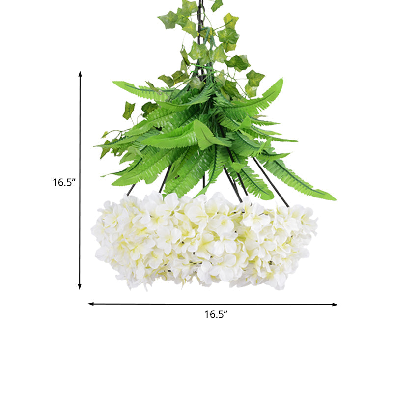 Iron Diamond Cage Ceiling Pendant Industrial 1 Light 16.5"/19.5" W Restaurant Plant Hanging Light Fixture in Black Clearhalo 'Ceiling Lights' 'Pendant Lights' 'Pendants' Lighting' 1458136