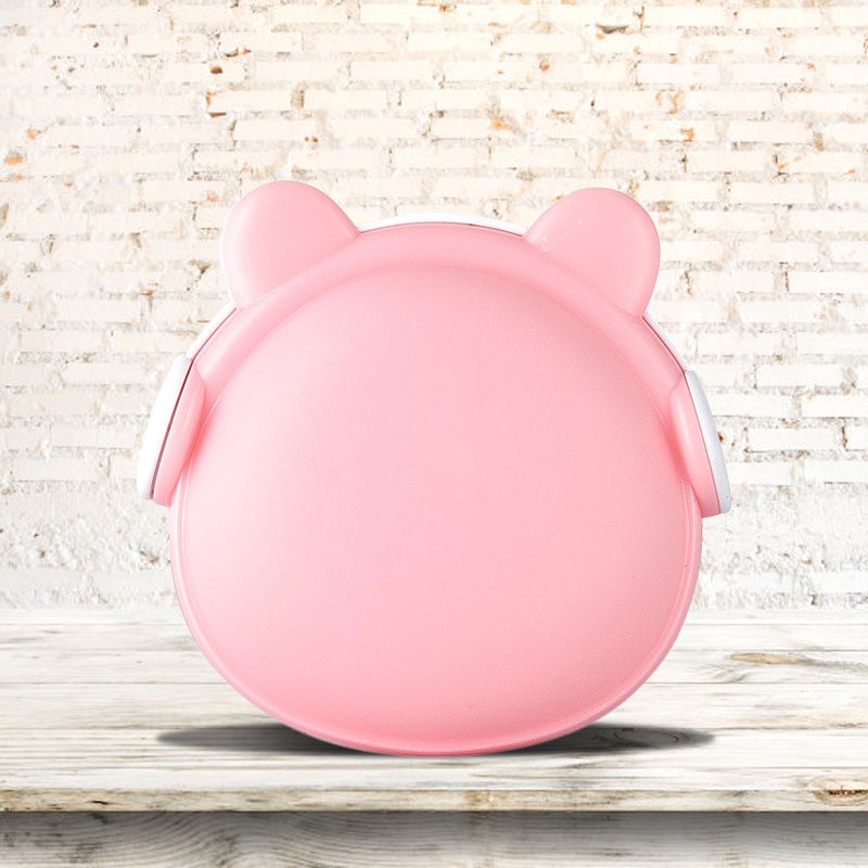 Plastic Bear Wall Nightlight Cartoon Pink/Blue/White Plug-in LED Night Lighting with Light Sensor Clearhalo 'Night Lights' 'Wall Lights' Lighting' 1468332