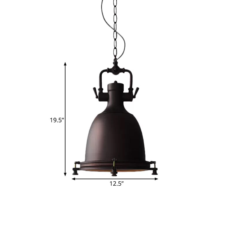 Matte Black Pot Pendant Ceiling Light Industrial Iron Single Dining Table Hanging Lamp Kit, 12.5"/16" Width Clearhalo 'Art Deco Pendants' 'Black' 'Cast Iron' 'Ceiling Lights' 'Ceramic' 'Crystal' 'Industrial Pendants' 'Industrial' 'Metal' 'Middle Century Pendants' 'Pendant Lights' 'Pendants' 'Rustic Pendants' 'Tiffany' Lighting' 1472919