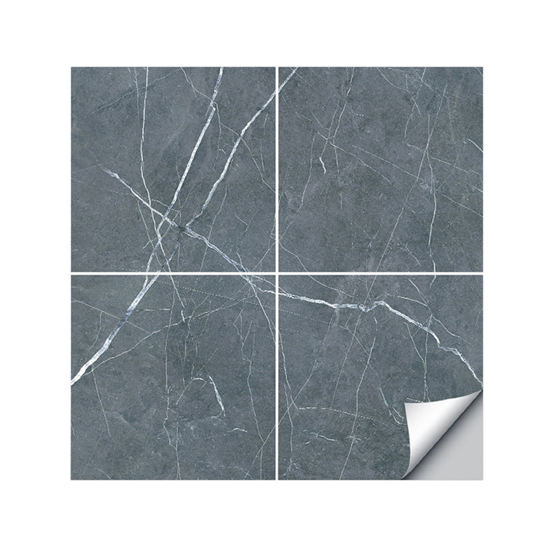 PVC Peel Wallpaper Panel Contemporary Marble Look Wall Covering for Kitchen (4 Pcs) Clearhalo 'Industrial wall decor' 'Industrial' 'Wallpaper' Wall Decor' 1501288