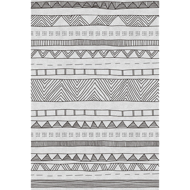 Southwestern Floor Rug Geometric Chevron Area Floor Covering with Zigzag Lines Washable Non-Slip Rug for Bedroom Clearhalo 'Area Rug' 'Rugs' 'Southwestern' Rug' 1504366