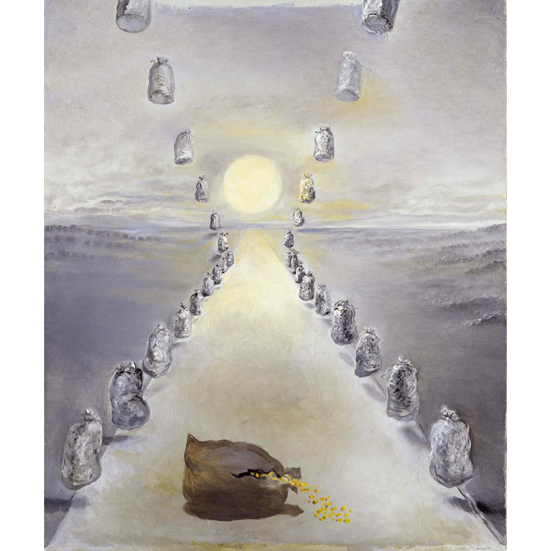 Grey Path of Enigmas Mural Waterproofing Surrealistic Living Room Wall Decoration Clearhalo 'Wall Decor' 'Wall Mural' 1505486