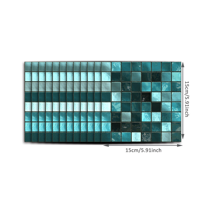 Self Sticking Mosaics Wallpaper Panels 50 Pieces PVC Modern Wall Art for Kitchen Clearhalo 'Wall Decor' 'Wallpaper' 1512426