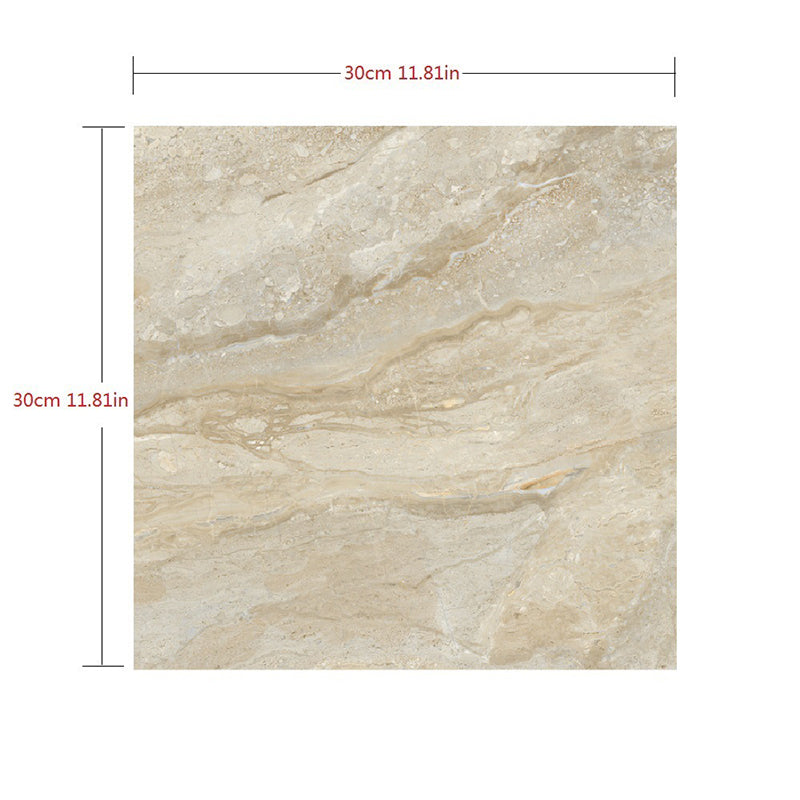 Brown Marble Wallpaper Panel Set Stick On Minimalist Dining Room Wall Art, 12' x 12" Clearhalo 'Modern wall decor' 'Modern' 'Wallpaper' Wall Decor' 1512836