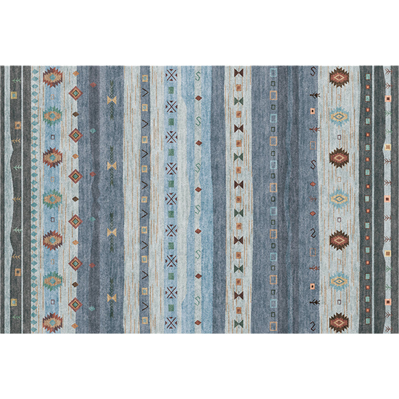 Funky Stripe Rectangle Diamond Rug in Red Bohemian Rug Polyester Non-Slip Backing Rug for Bedroom Clearhalo 'Area Rug' 'Bohemian' 'Rugs' Rug' 1516763