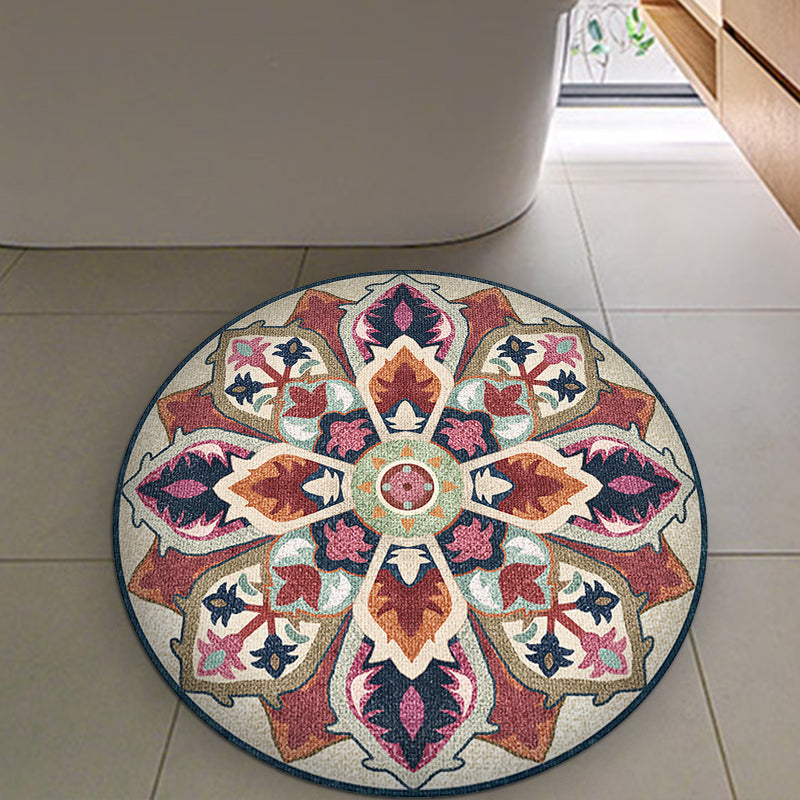 Unique Southwestern Rug Brown Americana Rug Synthetics Non-Slip Backing Carpet for Bedroom Brown Clearhalo 'Area Rug' 'Rugs' 'Southwestern' Rug' 1517823