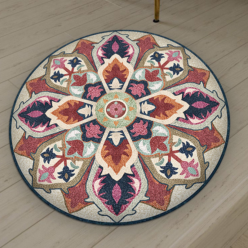 Unique Southwestern Rug Brown Americana Rug Synthetics Non-Slip Backing Carpet for Bedroom Clearhalo 'Area Rug' 'Rugs' 'Southwestern' Rug' 1517824