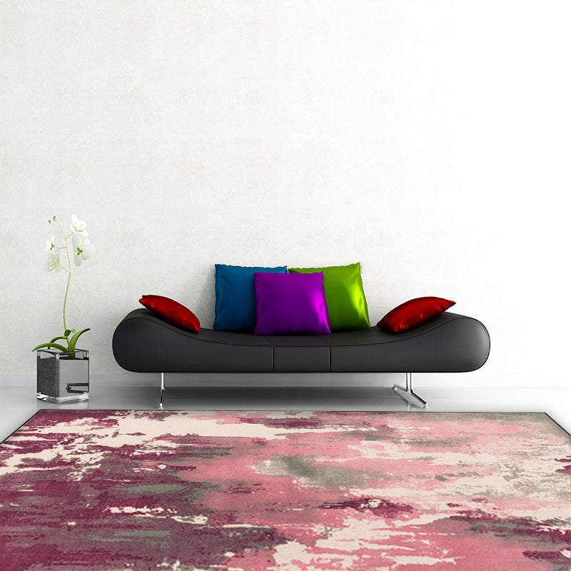 Simple Modern Rug Multicolor Abstract Oil Painting Print Area Rug Polyester Washable Carpet for Living Room Clearhalo 'Area Rug' 'Modern' 'Rugs' Rug' 1579067