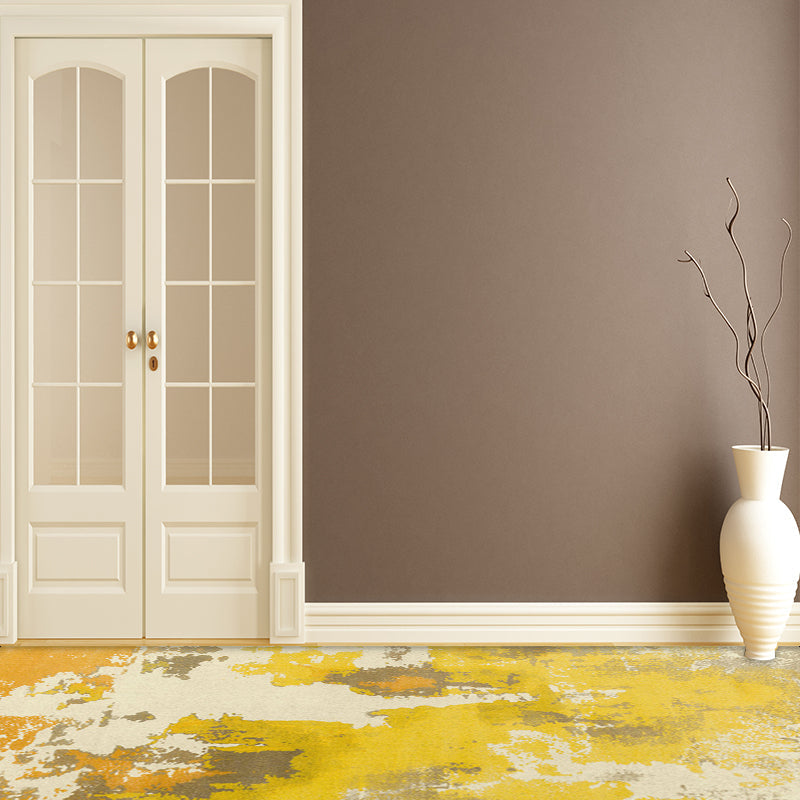 Simple Modern Rug Multicolor Abstract Oil Painting Print Area Rug Polyester Washable Carpet for Living Room Clearhalo 'Area Rug' 'Modern' 'Rugs' Rug' 1579083