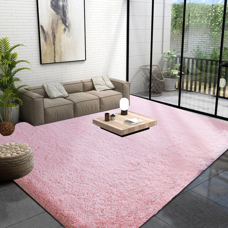 Unique Solid Color Rug Casual Rug Faux Fur Washable Rug for Living Room Clearhalo 'Area Rug' 'Casual' 'Rugs' Rug' 1579366