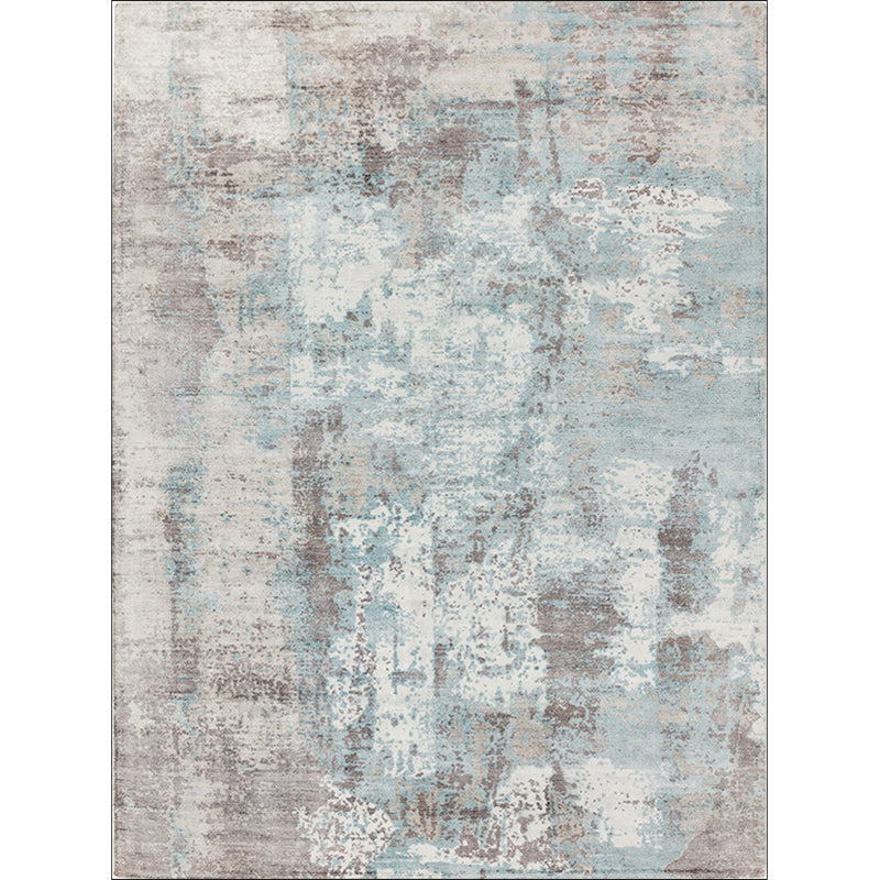 Green and Pink Modern Rug Polyester Abstract Rug Washable Non-Slip Backing Carpet for Living Room Clearhalo 'Area Rug' 'Rug' 1580172