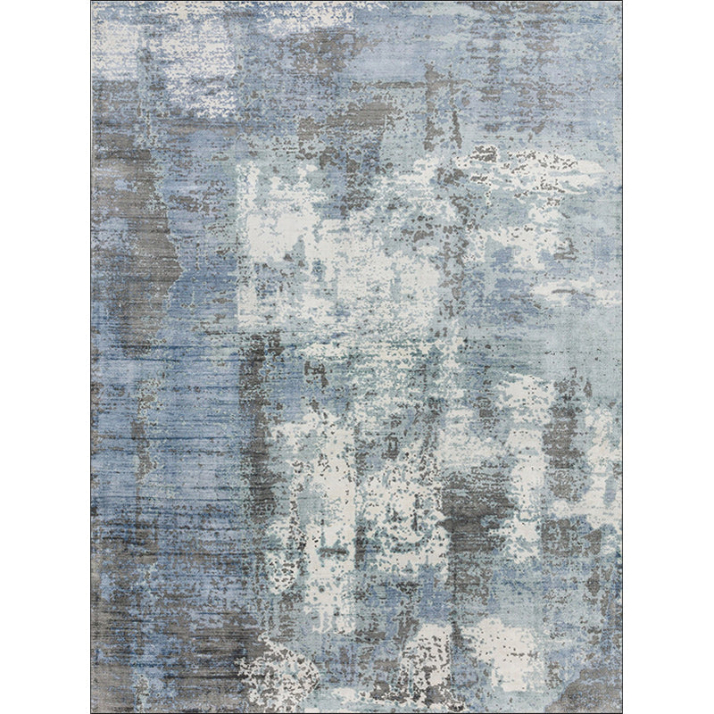 Green and Pink Modern Rug Polyester Abstract Rug Washable Non-Slip Backing Carpet for Living Room Clearhalo 'Area Rug' 'Rug' 1580204