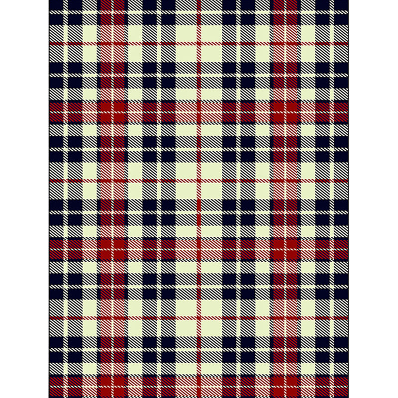 Minimalist Modern Rug in Yellow Tartan Stripe Pattern Rug Polyester Non-Slip Backing Carpet for Home Decoration Clearhalo 'Area Rug' 'Modern' 'Rugs' Rug' 1584754