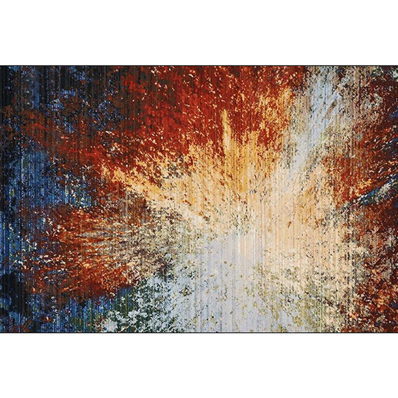 Contemporary Modern Rug Colorful Abstract Splash Ink Pattern Rug Polyester Washable Non-Slip Carpet for Home Decoration Clearhalo 'Area Rug' 'Modern' 'Rugs' Rug' 1585351