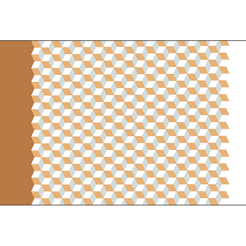 Modern Living Room Rug Multicolor Cube Print Rug Polyester Non-Slip Backing Washable Area Rug Clearhalo 'Area Rug' 'Modern' 'Rugs' Rug' 1585571