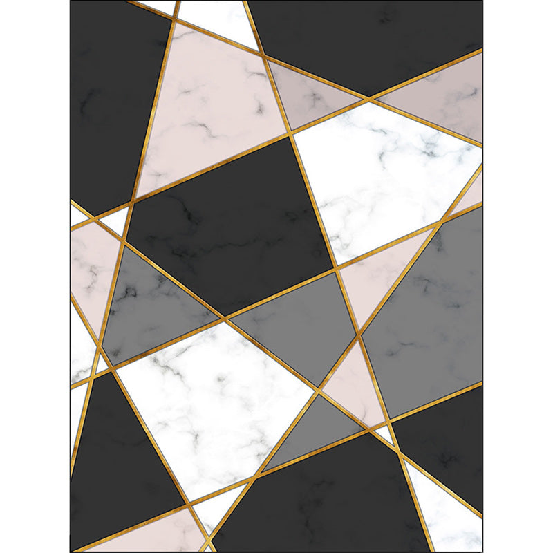 Black and Pink Modern Rug Polyester Colorblock Rug Washable Non-Slip Backing Carpet for Living Room Clearhalo 'Area Rug' 'Modern' 'Rugs' Rug' 1585994