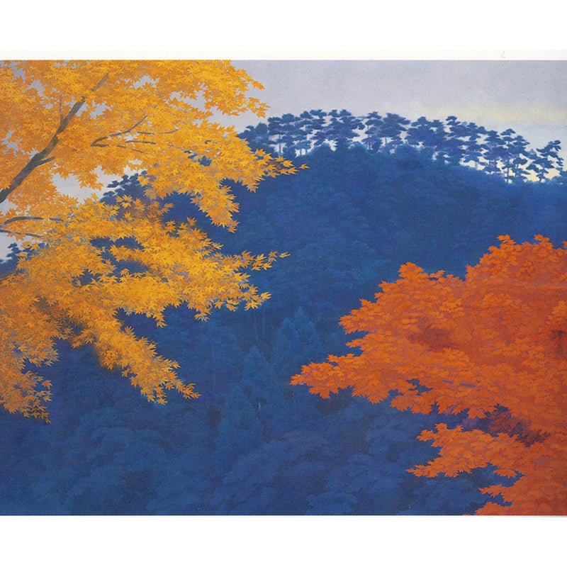 Extra Large Maple Trees Mural Wallpaper Modern Chilling Forest Wall Covering in Blue Clearhalo 'Wall Decor' 'Wall Mural' 1595298