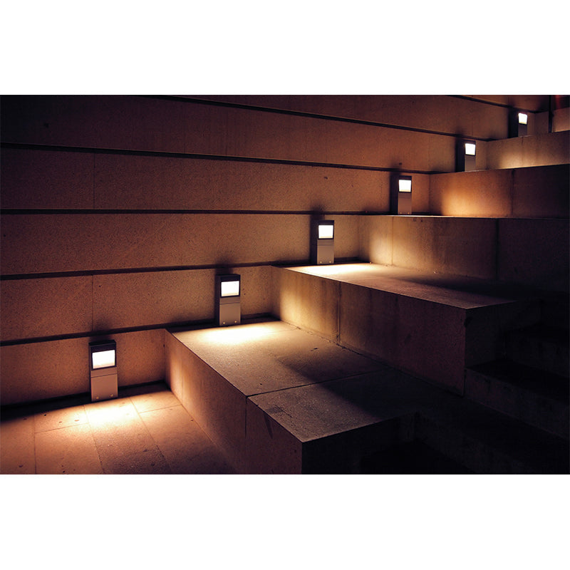Customized Photography Modern Mural with Stairs and Luminous Lights Pattern in Brown Clearhalo 'Wall Decor' 'Wall Mural' 1595908