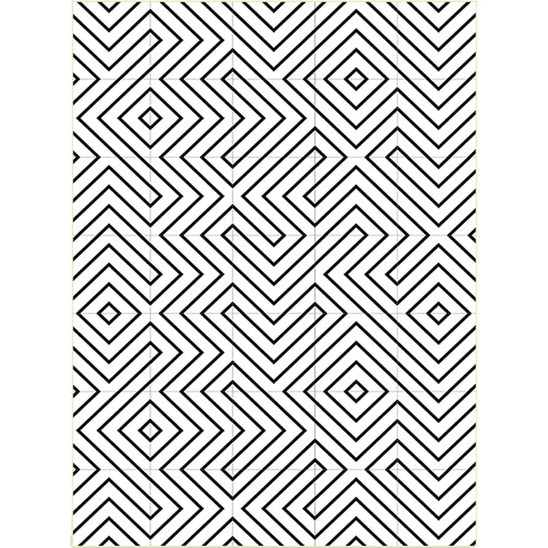 Modern Living Room Rug in White Geometric Lines Print Rug Polyester Stain-Resistant Washable Area Rug Clearhalo 'Area Rug' 'Modern' 'Rugs' Rug' 1596740