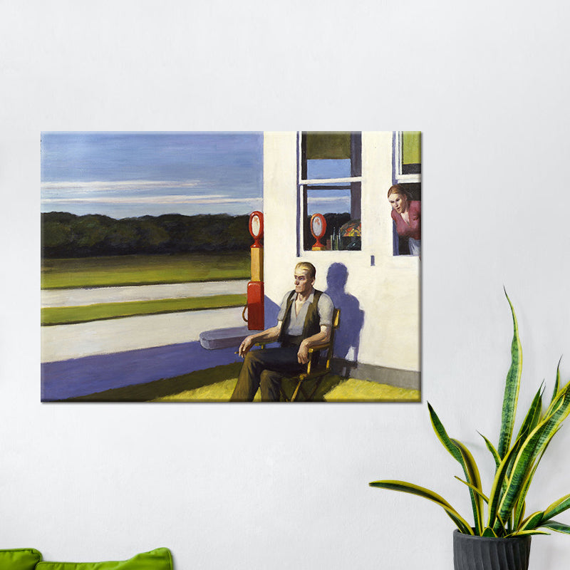 Edward Hopper Scenery Wall Art Modern Style Textured Canvas Print for Home Pathway Clearhalo 'Art Gallery' 'Canvas Art' 'Traditional' Arts' 1600302