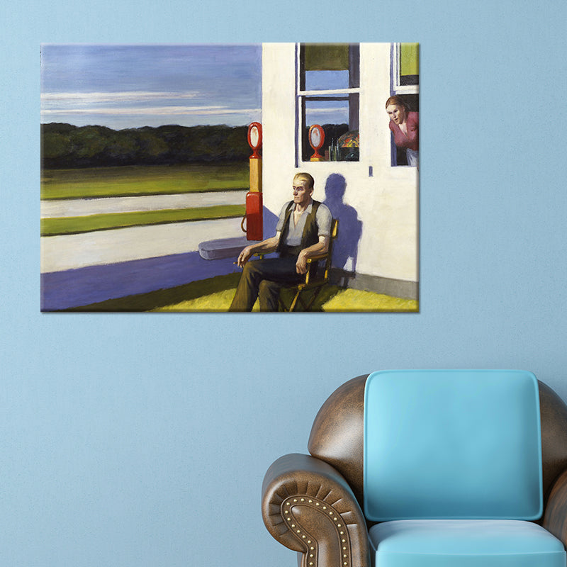 Edward Hopper Scenery Wall Art Modern Style Textured Canvas Print for Home Pathway Clearhalo 'Art Gallery' 'Canvas Art' 'Traditional' Arts' 1600303