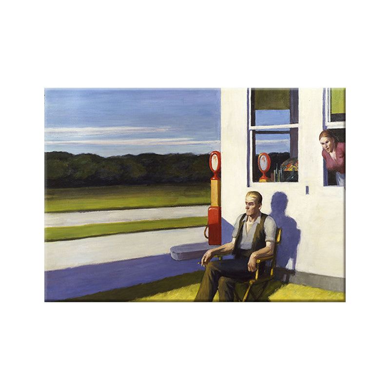 Edward Hopper Scenery Wall Art Modern Style Textured Canvas Print for Home Pathway Clearhalo 'Art Gallery' 'Canvas Art' 'Traditional' Arts' 1600304