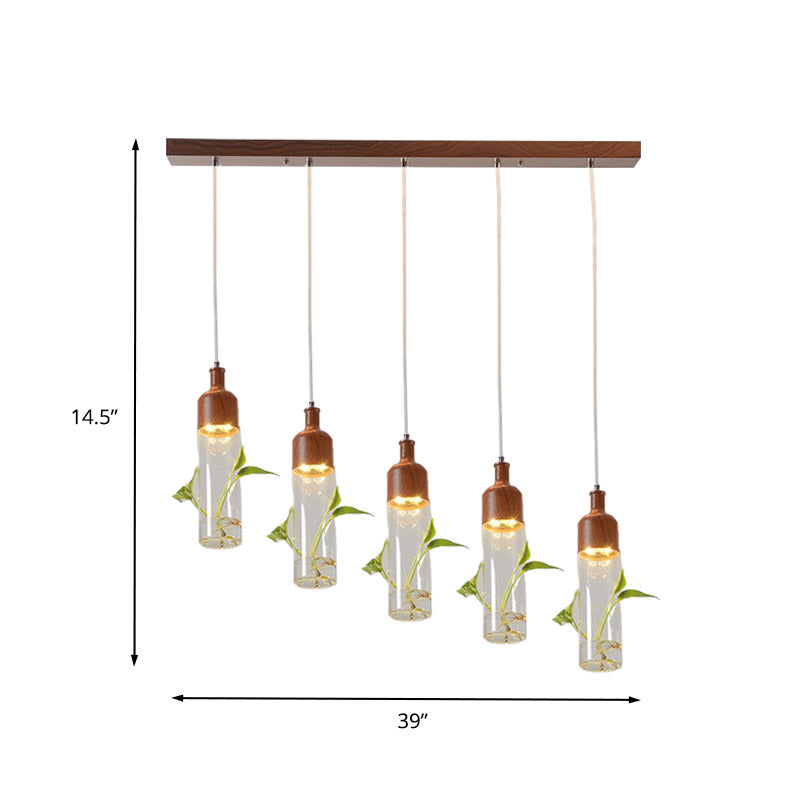 Antique Wine Bottle Cluster Pendant 3/5/7 Bulbs Metal LED Ceiling Light in Brown with Round/Linear Canopy Clearhalo 'Art Deco Pendants' 'Cast Iron' 'Ceiling Lights' 'Ceramic' 'Crystal' 'Industrial Pendants' 'Industrial' 'Metal' 'Middle Century Pendants' 'Pendant Lights' 'Pendants' 'Tiffany' Lighting' 1604285
