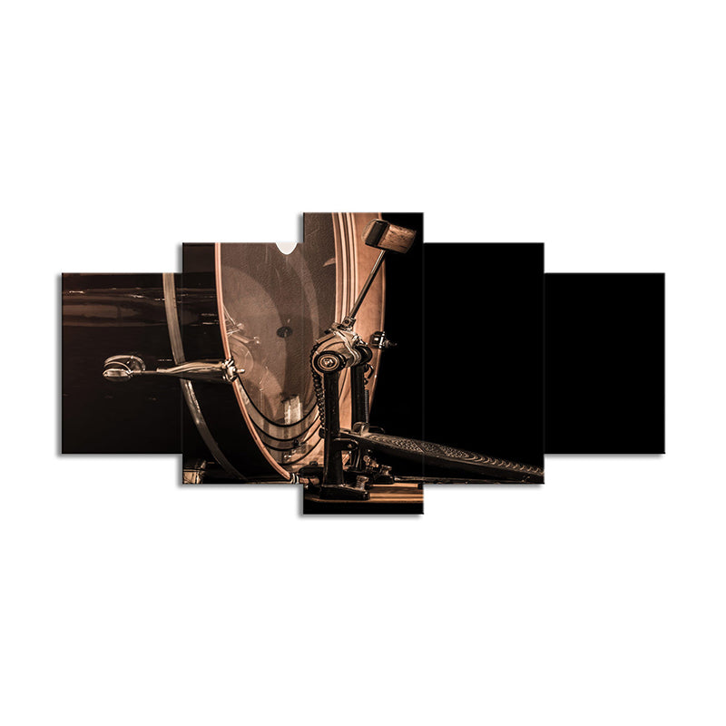 Brown Musical Canvas Wall Art Multi-Piece Contemporary Sitting Room Wall Decoration Clearhalo 'Art Gallery' 'Canvas Art' 'Contemporary Art Gallery' 'Modern' Arts' 1616203