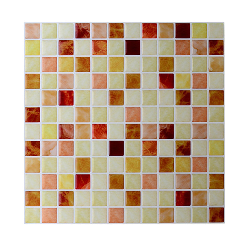 Self-Adhesive Mosaic Tile Wallpapers Bohemian Style PVC Wall Decor, 9.8' L x 9.8" W Clearhalo 'Wall Decor' 'Wallpaper' 1617884
