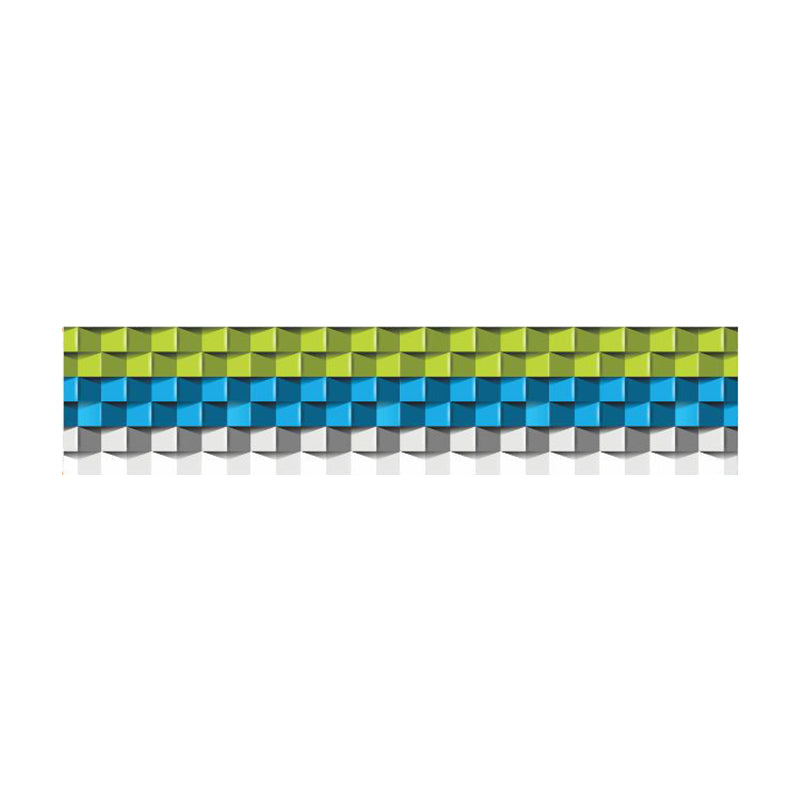3D Look Mosaic Tile Wallpaper Border Modern PVC Self Sticking Wall Decor in Blue Clearhalo 'Modern wall decor' 'Modern' 'Wallpaper' Wall Decor' 1618097