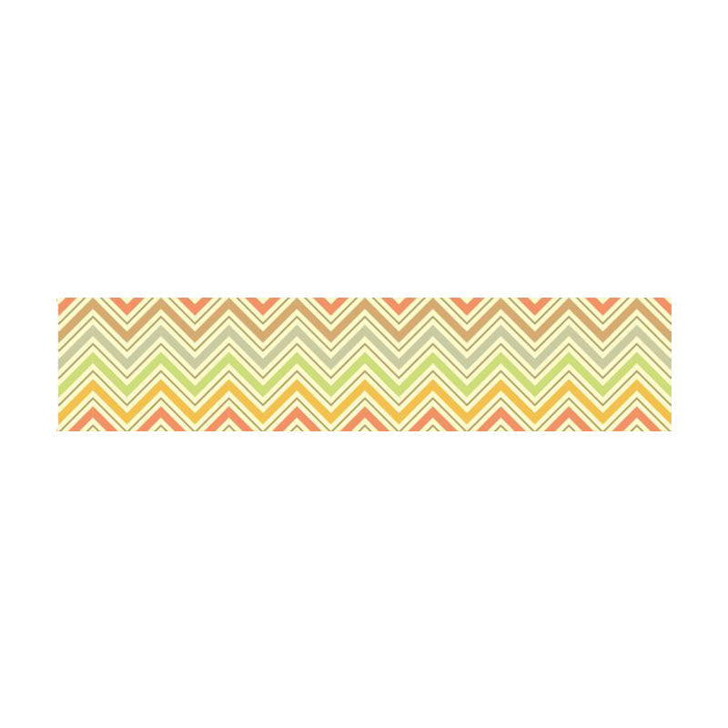 Chevron Pattern Wallpaper Border Yellow PVC Wall Covering, Peel and Paste, 6.5' x 4" Clearhalo 'Modern wall decor' 'Modern' 'Wallpaper' Wall Decor' 1618102