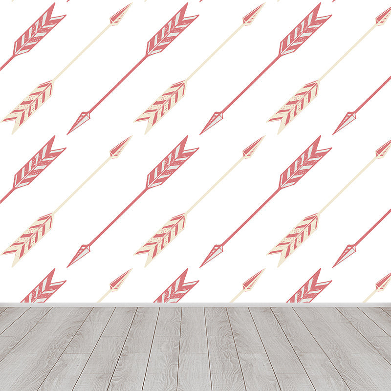 Feather Arrows Wall Mural Modern Decorative Living Room Wall Covering, Personalise Clearhalo 'Wall Decor' 'Wall Mural' 1619123
