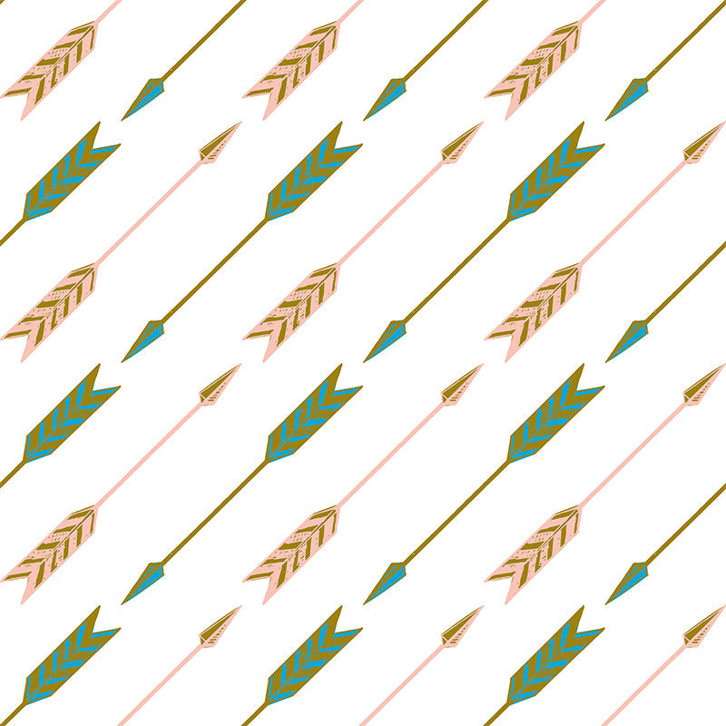 Feather Arrows Wall Mural Modern Decorative Living Room Wall Covering, Personalise Clearhalo 'Wall Decor' 'Wall Mural' 1619129
