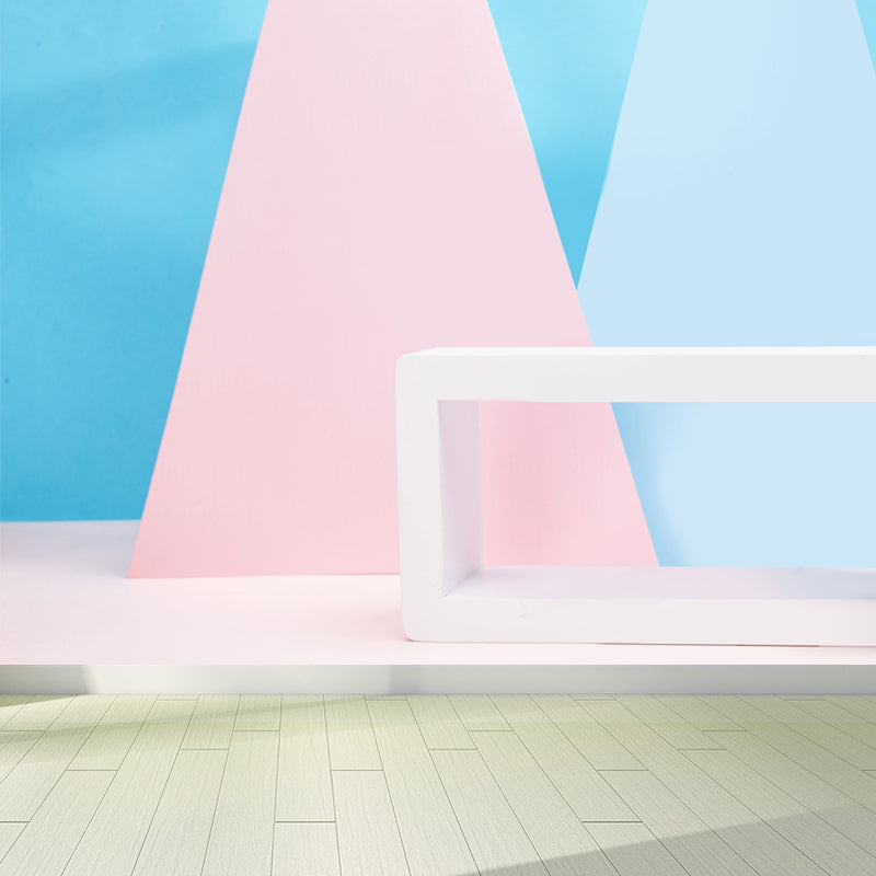 Giant Creative Wall Mural in Pastel Color 3D Computer Graphics Wall Decor, Custom Printed Clearhalo 'Wall Decor' 'Wall Mural' 1619397