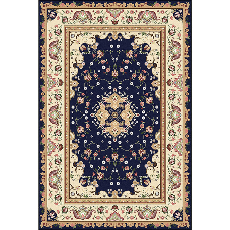 Multicolor Bedroom Rug Moroccan Medallion Flower Pattern Area Rug Polyester Pet Friendly Carpet Clearhalo 'Area Rug' 'Moroccan' 'Rugs' Rug' 1623952