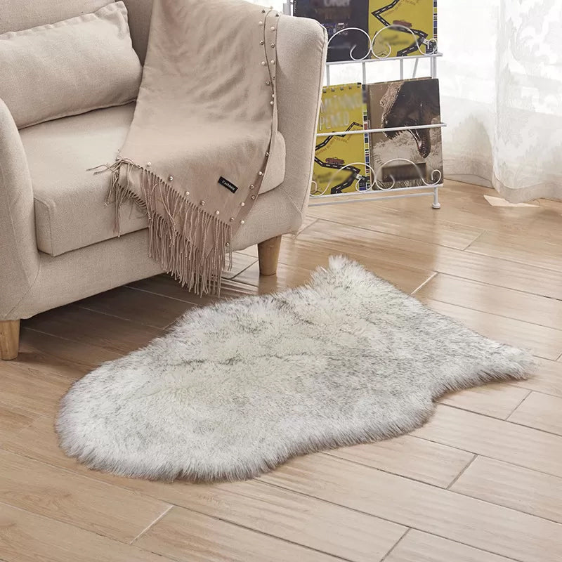 White and Pink Modern Rug Shag Solid Color Rug Washable Carpet for Living Room Grey Clearhalo 'Area Rug' 'Casual' 'Rugs' Rug' 1624189