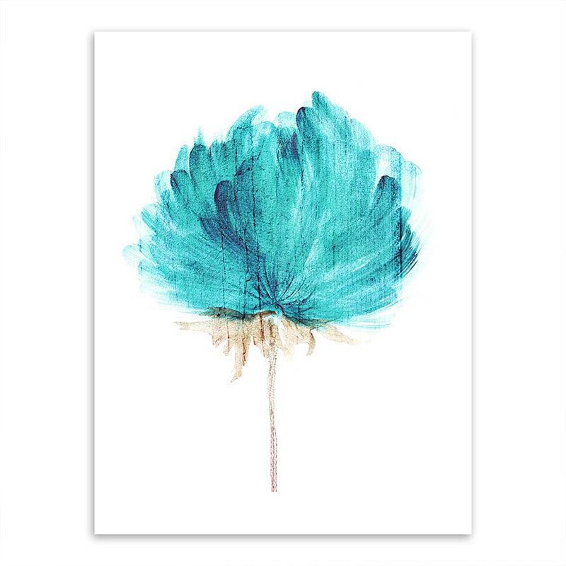 Rose Watercolor Painting Canvas for Girls Room Flower Print Wall Art in Pastel Color, Textured Clearhalo 'Art Gallery' 'Canvas Art' 'Country Art Gallery' 'French Country' 'Rustic' Arts' 1625426