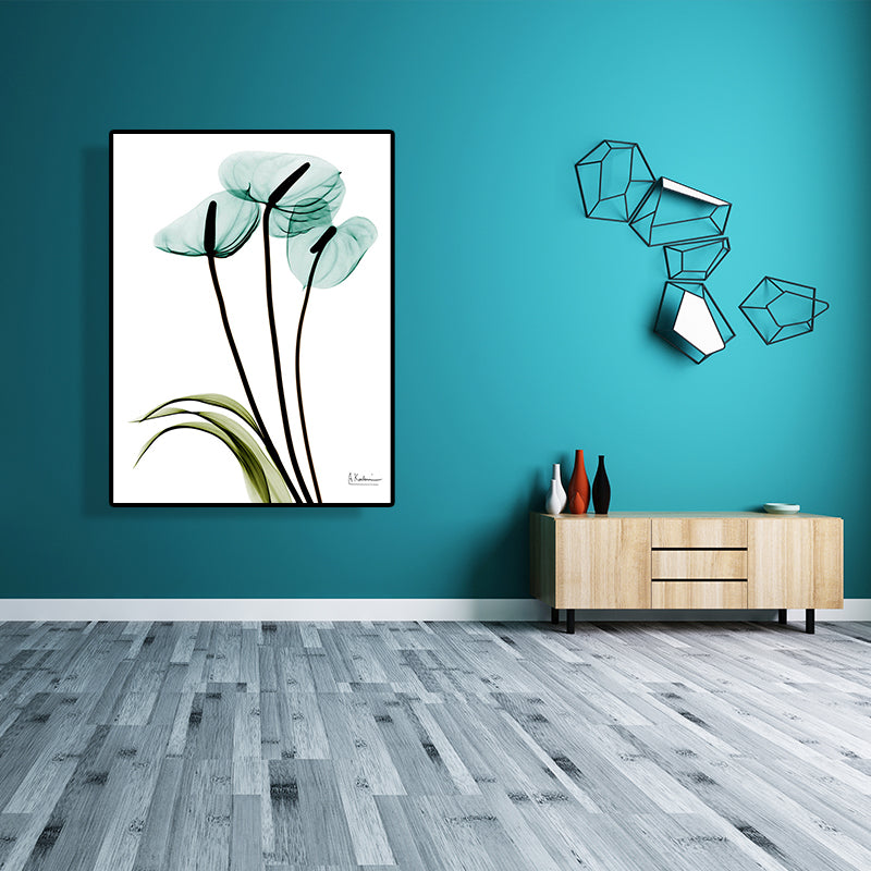 Flowers Painting Canvas Wall Art Farmhouse Textured Wall Decor for Girls Bedroom Clearhalo 'Art Gallery' 'Canvas Art' 'Country Art Gallery' 'French Country' 'Rustic' Arts' 1625934