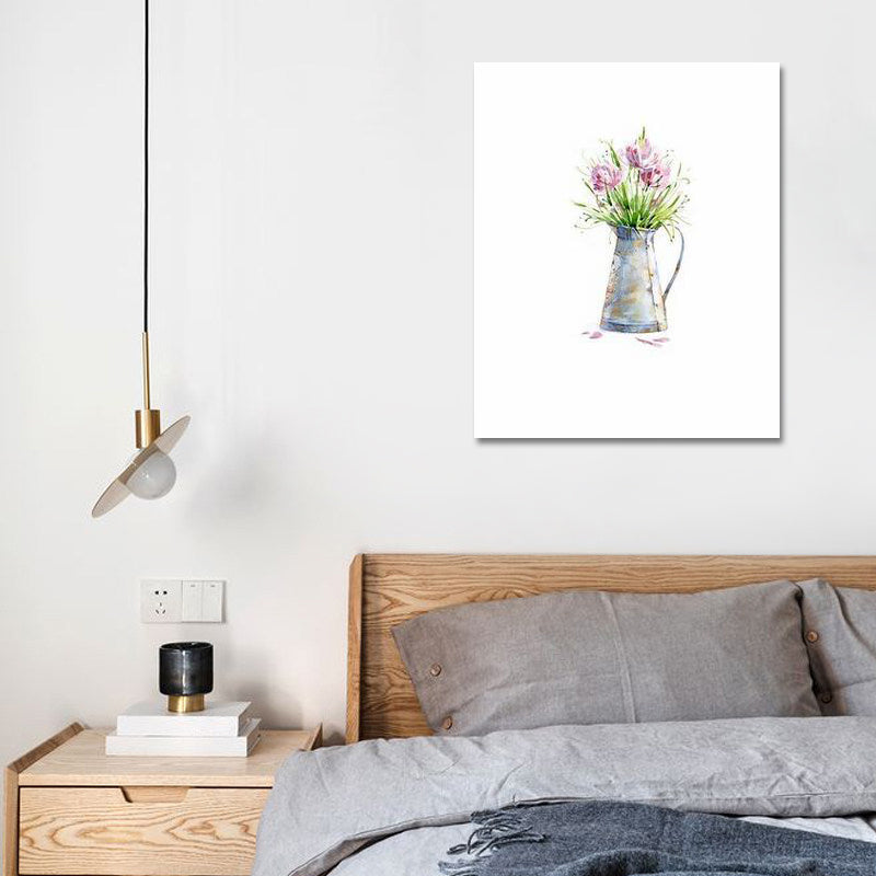 Bonsai Wall Art Print in Green Canvas Made Wall Decor for House Interior, Textured Clearhalo 'Art Gallery' 'Canvas Art' 'Country Art Gallery' 'French Country' 'Rustic' Arts' 1625956