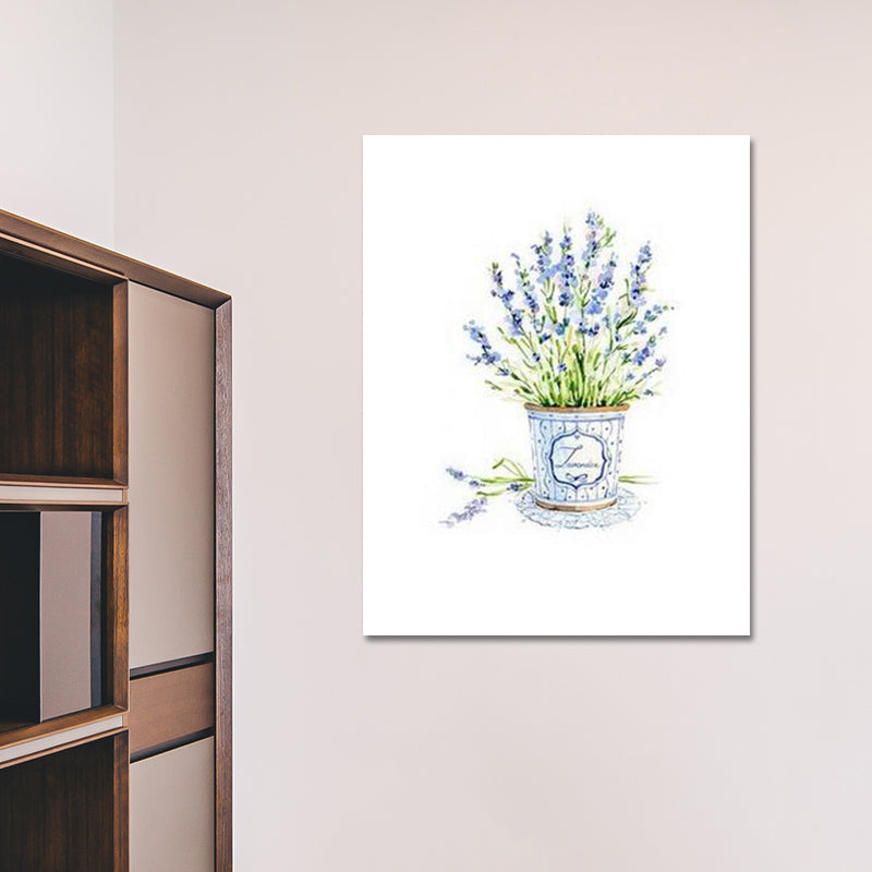 Bonsai Wall Art Print in Green Canvas Made Wall Decor for House Interior, Textured Clearhalo 'Art Gallery' 'Canvas Art' 'Country Art Gallery' 'French Country' 'Rustic' Arts' 1625967
