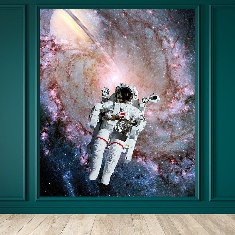 Extra Large Space View Mural Purple Non-Woven Wall Art for Home Decor, Personalised Purple Design 3 Clearhalo 'Wall Decor' 'Wall Mural' 1627828