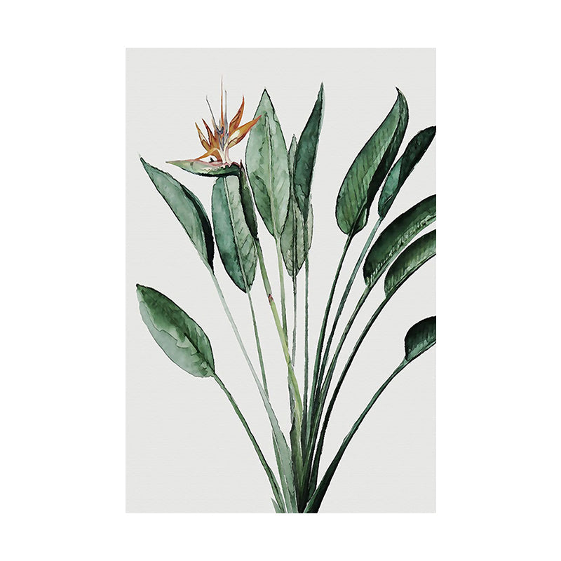 Farmhouse Botanics Wall Art Green Leaf Canvas Print for Living Room, Textured Clearhalo 'Art Gallery' 'Canvas Art' 'Country Art Gallery' 'French Country' 'Rustic' Arts' 1628627