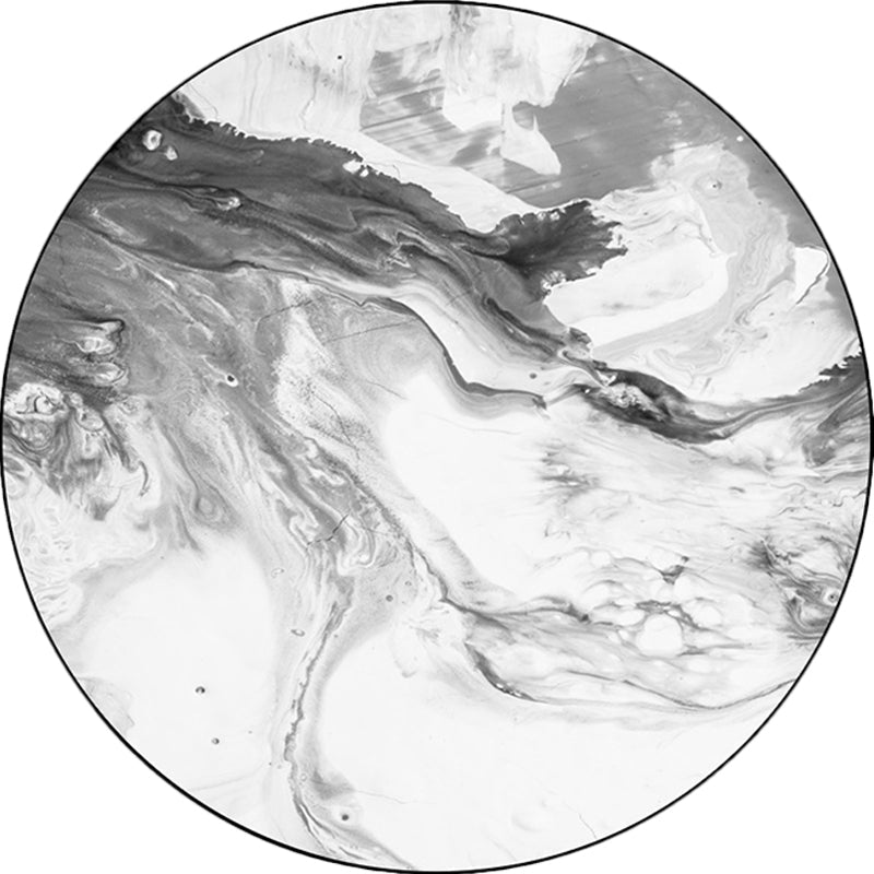 Black and White Bedroom Rug Modern Abstract Oil Painting Pattern Area Rug Polyester Anti-Slip Washable Carpet Clearhalo 'Area Rug' 'Modern' 'Rugs' Rug' 1636009