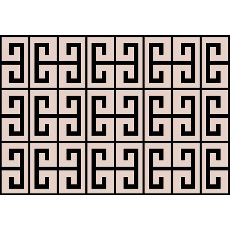 Brown Bedroom Rug Modern Geometry Pattern Area Rug Polyester Anti-Slip Backing Washable Carpet Clearhalo 'Area Rug' 'Modern' 'Rugs' Rug' 1636740