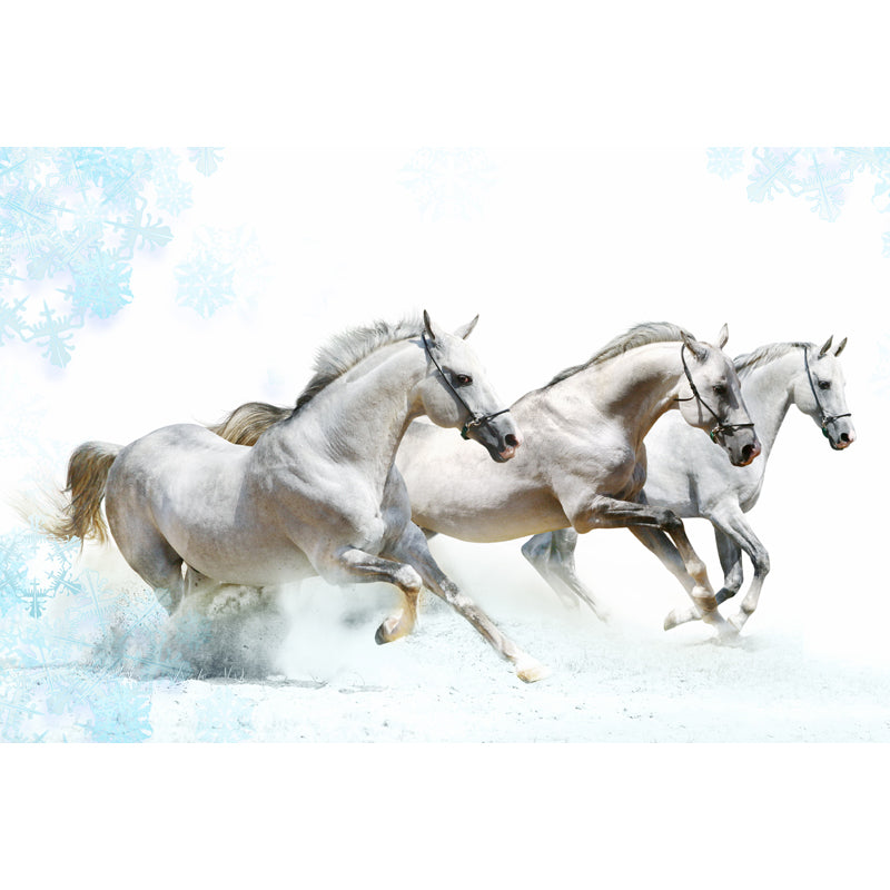 Horse Mural Decal Modern Decorative Boys Room Wall Covering, Custom Size Available Clearhalo 'Wall Decor' 'Wall Mural' 1637721