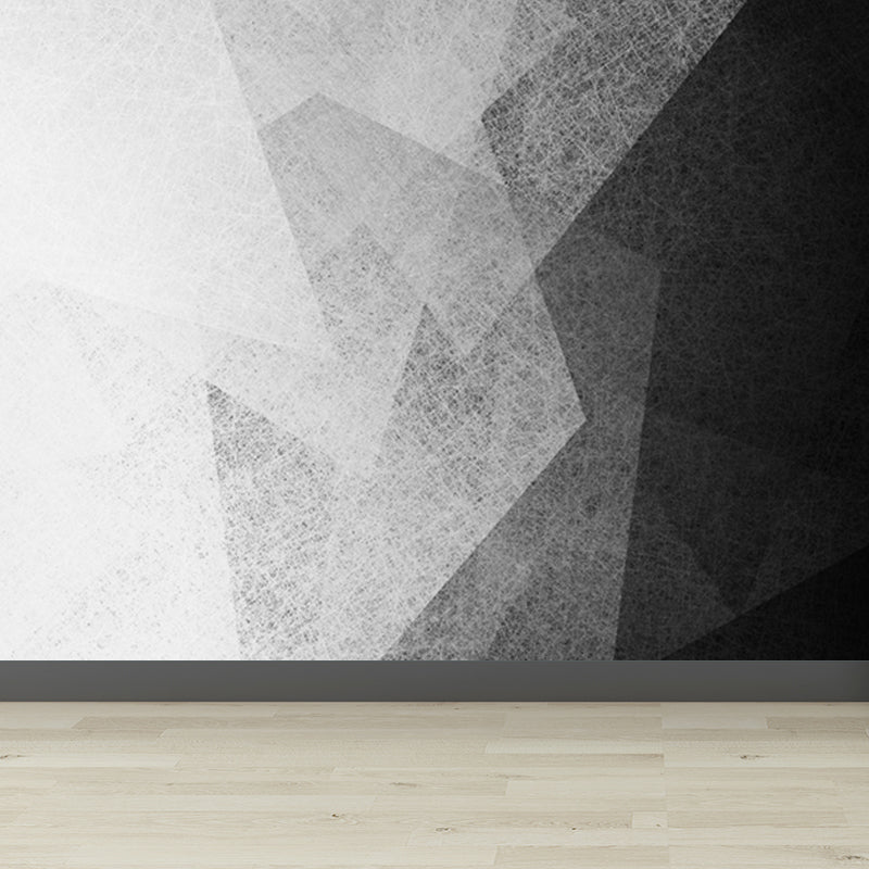 Geometric Mural Wallpaper Modern Non-Woven Texture Wall Covering in Pastel Color Clearhalo 'Wall Decor' 'Wall Mural' 1637979