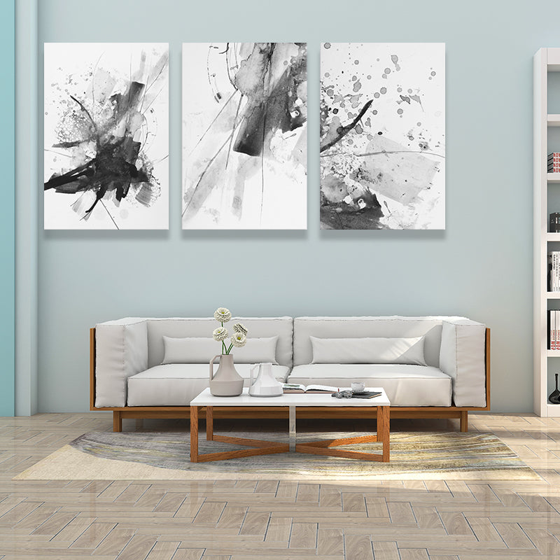 Abstract Spray Paint Art Print Contemporary Canvas Wall Decoration for Living Room Clearhalo 'Art Gallery' 'Canvas Art' 'Traditional' Arts' 1639278